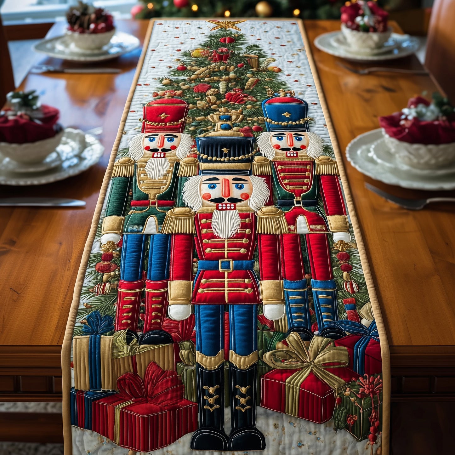 Enchanted Nutcracker Quilted Table Runner GFTOTG325
