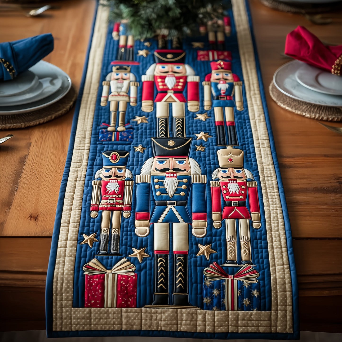 Enchanted Nutcracker Quilted Table Runner GFTOTG327