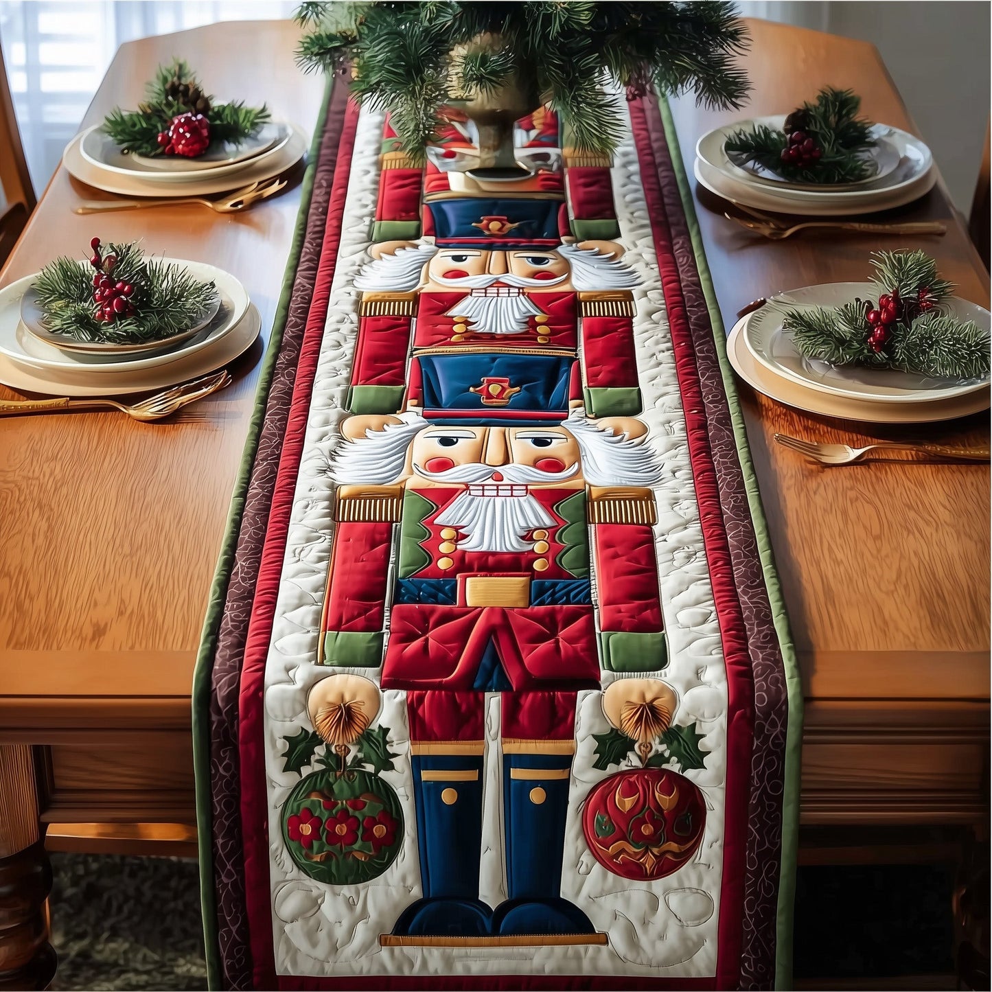 Enchanted Nutcracker Quilted Table Runner GFTOTG330