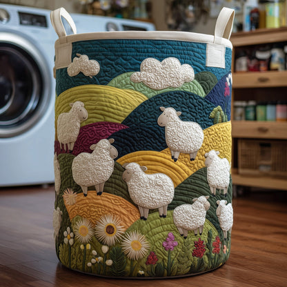 Dreamy Sheep Quilted Laundry Basket GFTOTG337