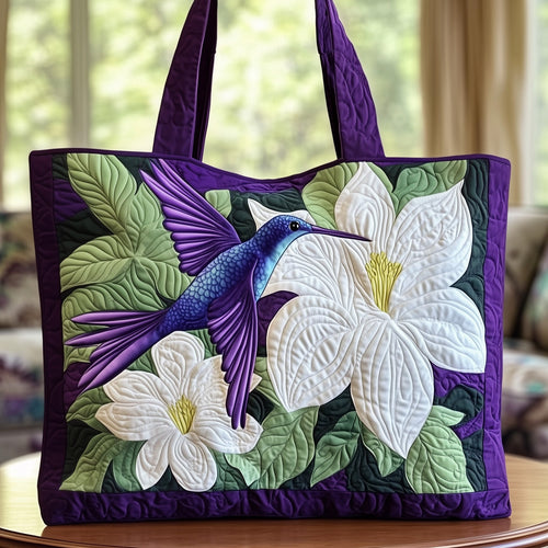 Blooming Hummingbird Quilted Tote Bag GFTOTG344