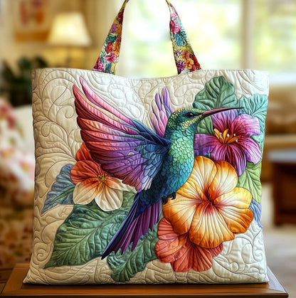 Blooming Hummingbird Quilted Tote Bag GFTOTG345