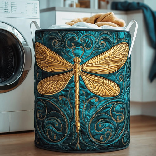 Dreamy Dragonfly Quilted Laundry Basket GFTOTG377