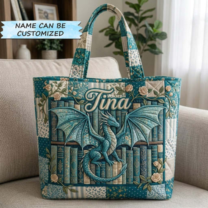 Bookish Quilted Tote Bag QTCUZ GFTOTG3843