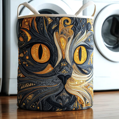 Dreamy Cat Quilted Laundry Basket GFTOTG415