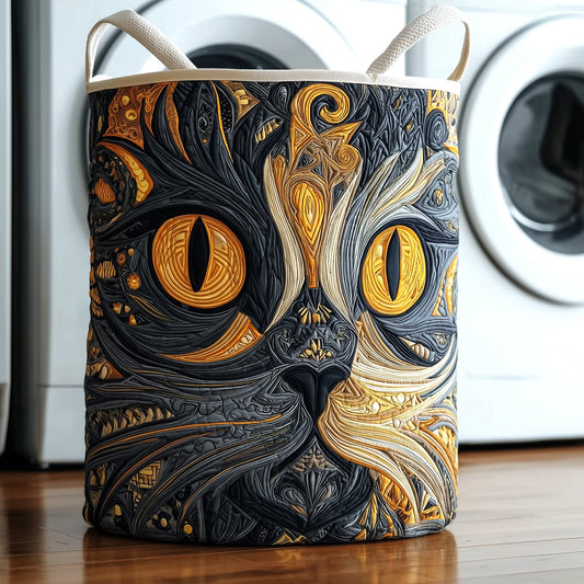 Dreamy Cat Quilted Laundry Basket GFTOTG415