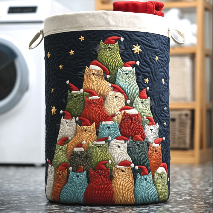 Dreamy Cat Quilted Laundry Basket GFTOTG418