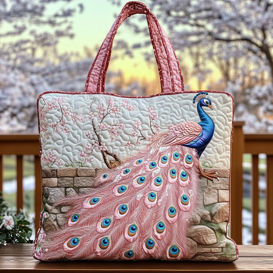 Majesty Peacock Quilted Tote Bag GFTOTG420