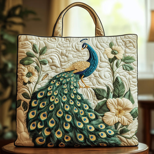 Majesty Peacock Quilted Tote Bag GFTOTG423