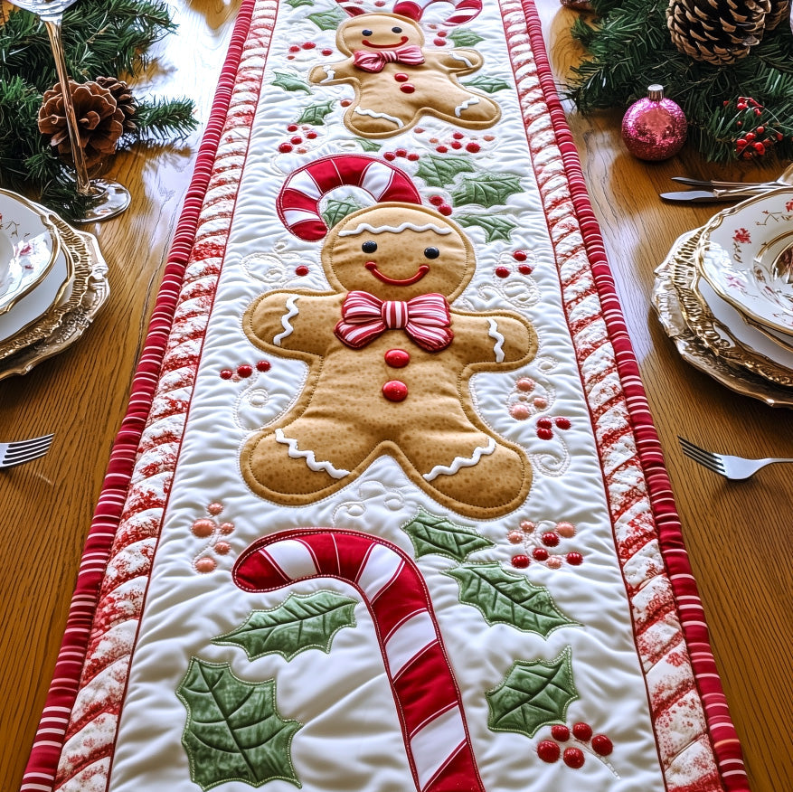 Gingerbread Cookies Quilted Table Runner GFTOTG442