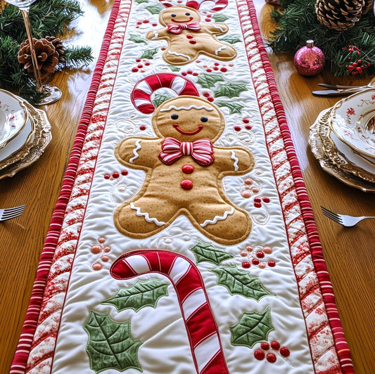 Gingerbread Cookies Quilted Table Runner GFTOTG442