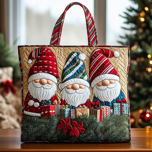 Christmas Gnomes Quilted Tote Bag GFTOTG455