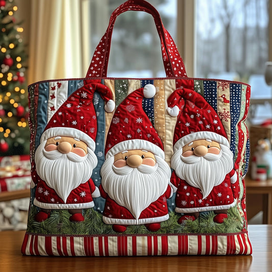 Christmas Gnomes Quilted Tote Bag GFTOTG457