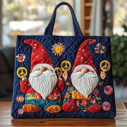 Hippie Gnomes Quilted Tote Bag GFTOTG460