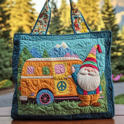 Hippie Gnomes Quilted Tote Bag GFTOTG462