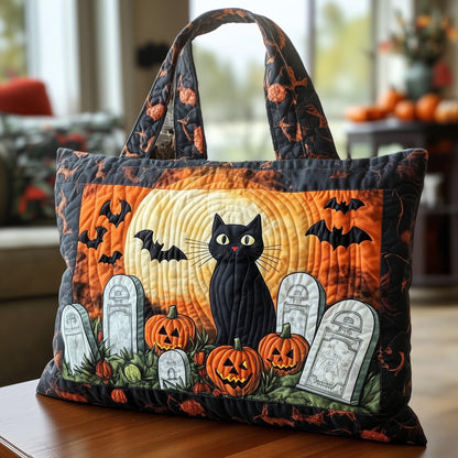 Whimsical Cat Quilted Tote Bag GFTOTG494