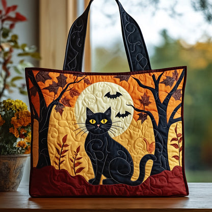 Whimsical Cat Quilted Tote Bag GFTOTG498