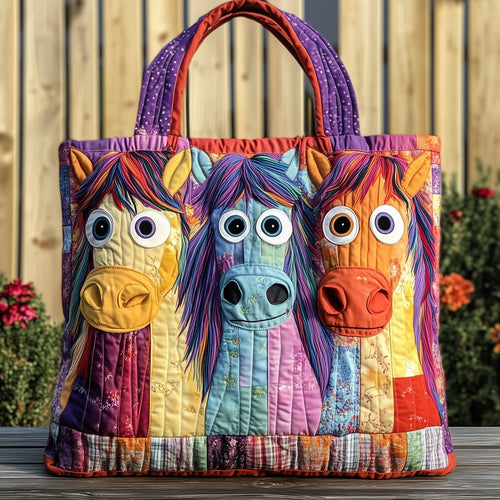Funky Horse Quilted Tote Bag GFTOTG499