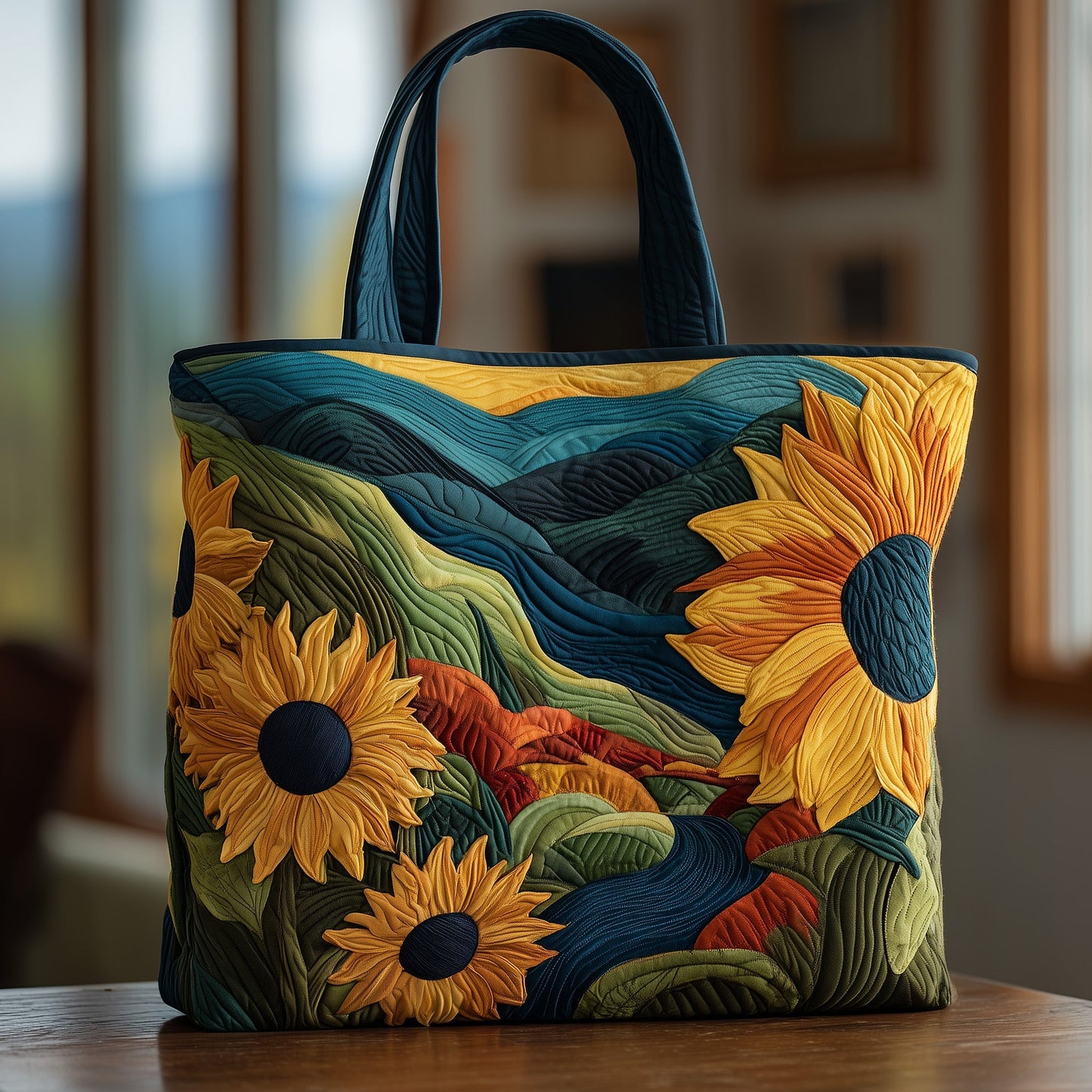Sunflower Quilted Tote Bag GFTOTG49