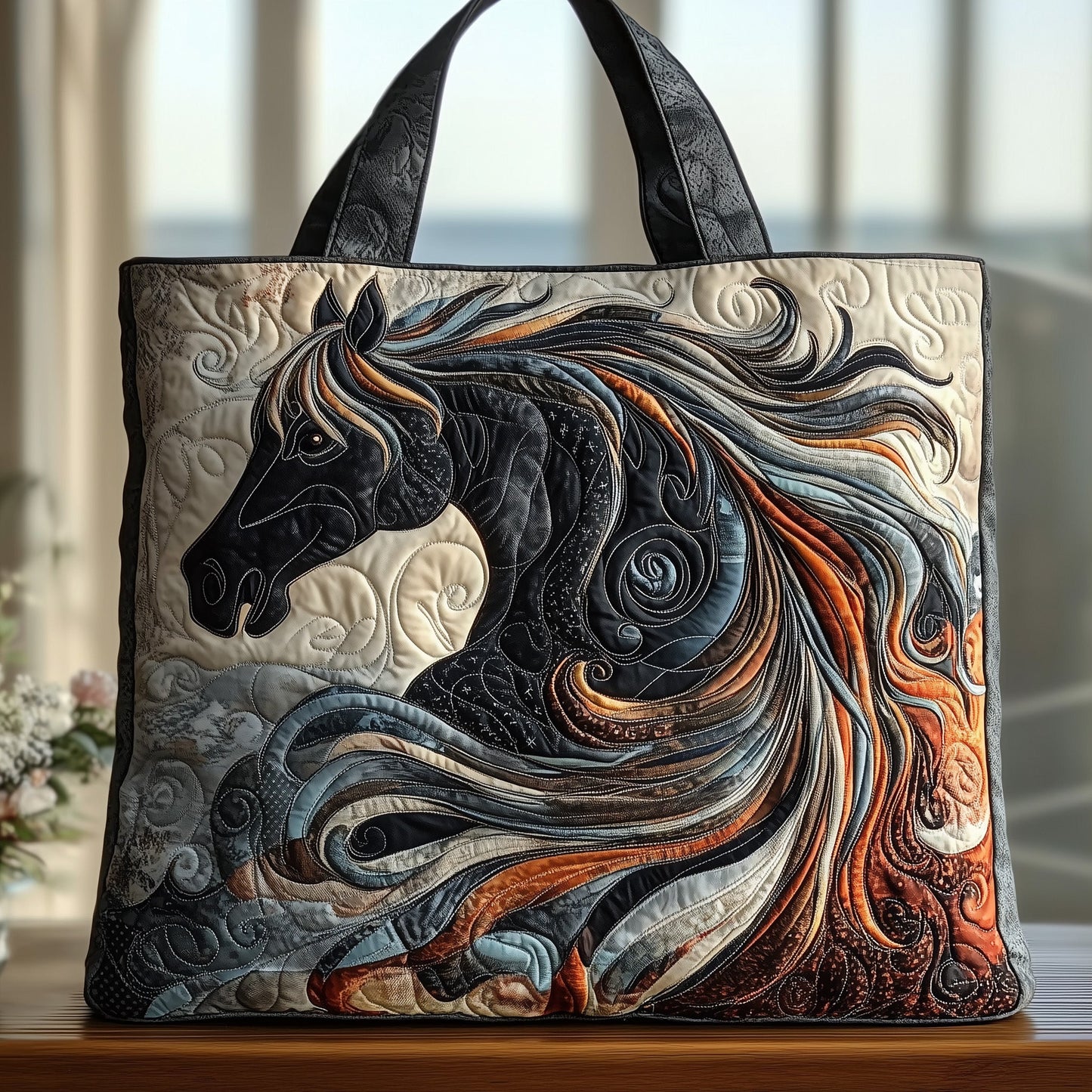 Majestic Horse Quilted Tote Bag GFTOTG500