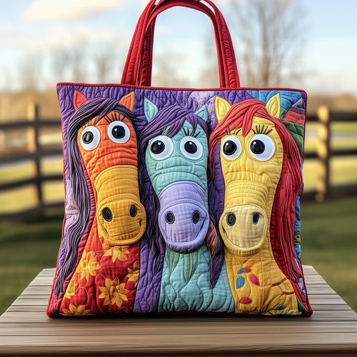 Funky Horse Quilted Tote Bag GFTOTG503