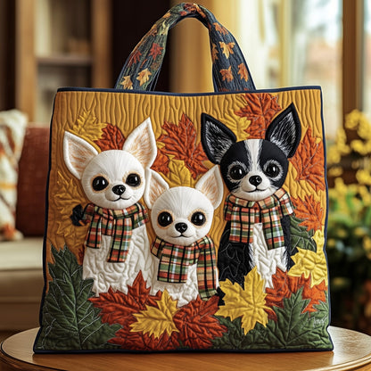 Whimsical Chihuahua Quilted Tote Bag GFTOTG540