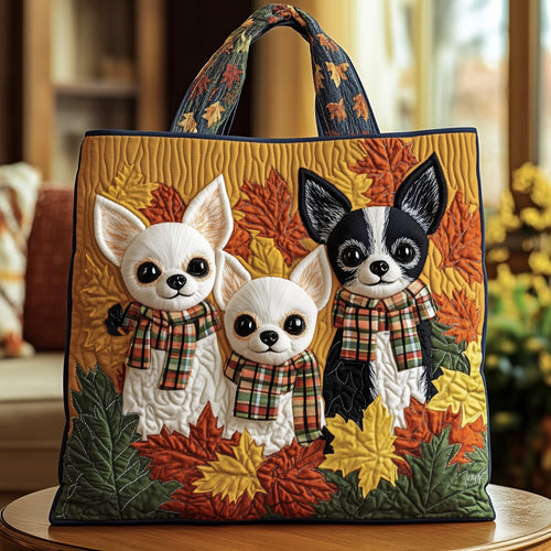 Whimsical Chihuahua Quilted Tote Bag GFTOTG540