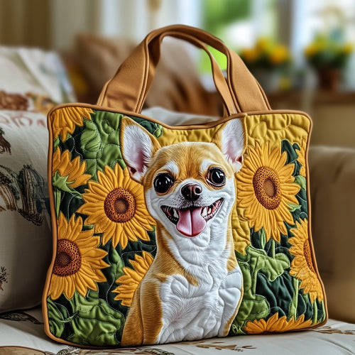 Whimsical Chihuahua Quilted Tote Bag GFTOTG543