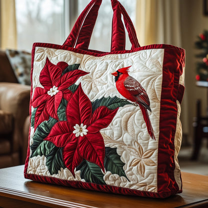 Poinsettia Quilted Tote Bag GFTOTG564
