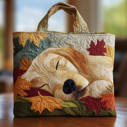 Autumn Golden Retriever Quilted Tote Bag GFTOTG58