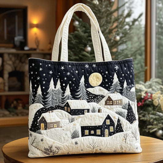 Christmas Village Quilted Tote Bag GFTOTG594
