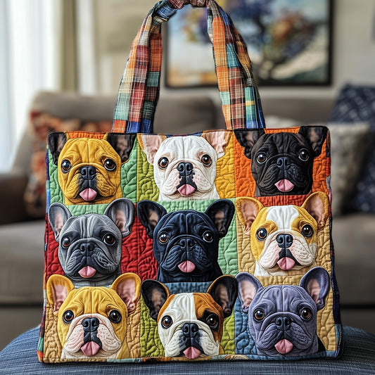 Adorable Frenchie Quilted Tote Bag GFTOTG613