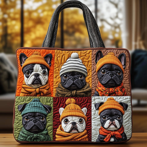 Adorable Frenchie Quilted Tote Bag GFTOTG614