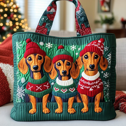 Dachshund Quilted Tote Bag GFTOTG617