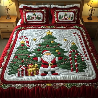 Jolly Santa Quilted Bedding Set GFTOTG626