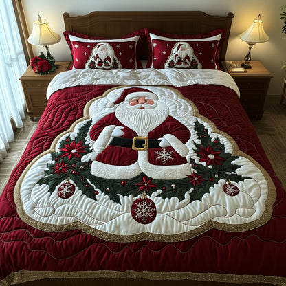 Jolly Santa Quilted Bedding Set GFTOTG628