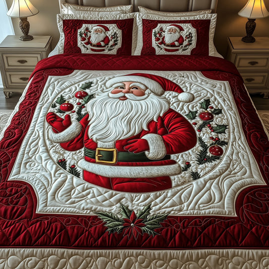 Jolly Santa Quilted Bedding Set GFTOTG630