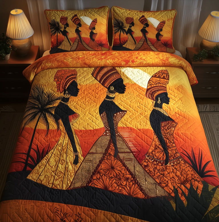 Golden Queens Quilted Bedding Set GFTOTG640