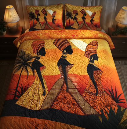 Golden Queens Quilted Bedding Set GFTOTG640
