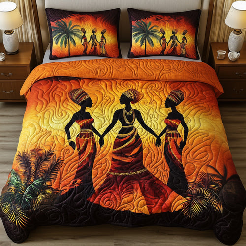 Golden Queens Quilted Bedding Set GFTOTG641
