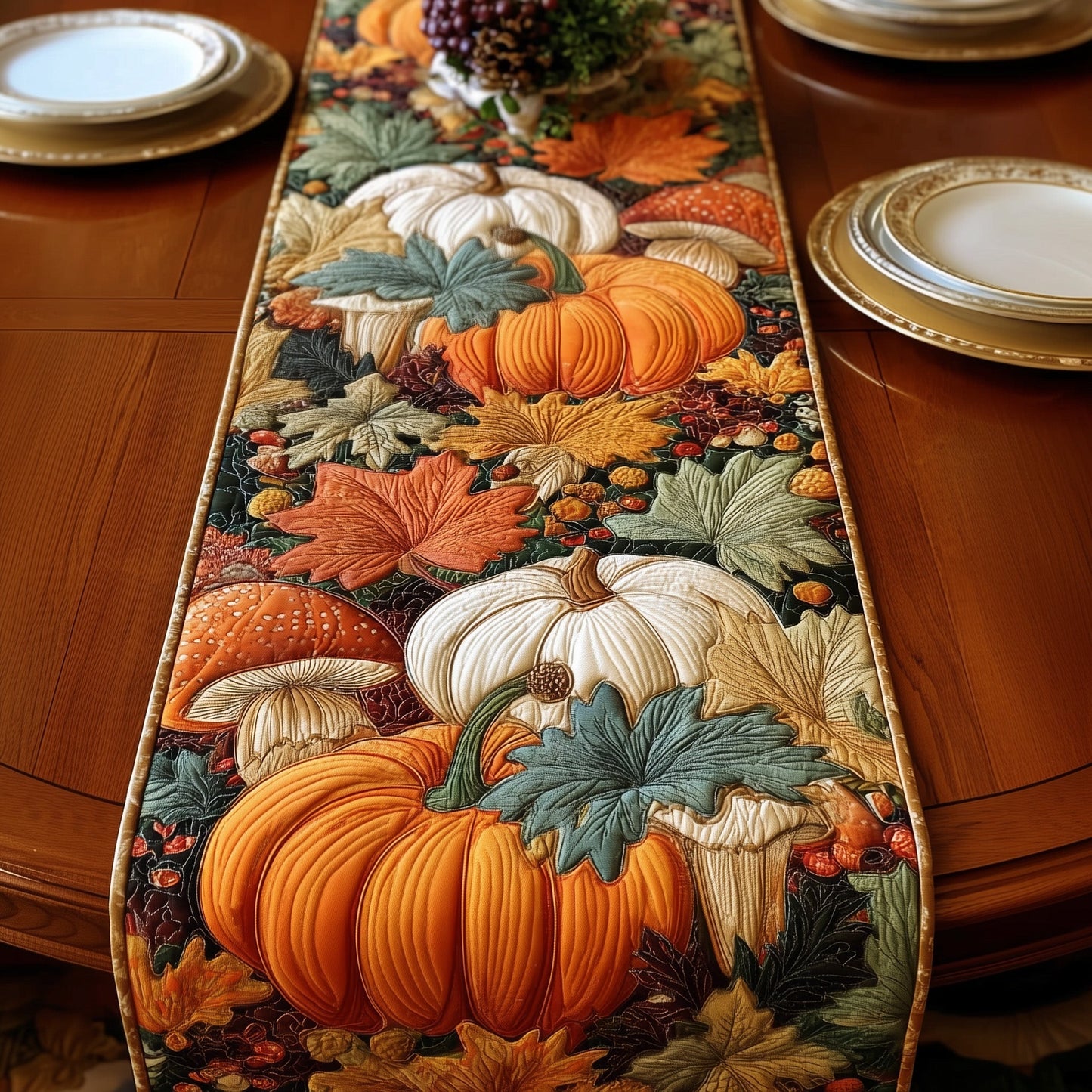 Autumn Harvest Quilted Table Runner GFTOTG64
