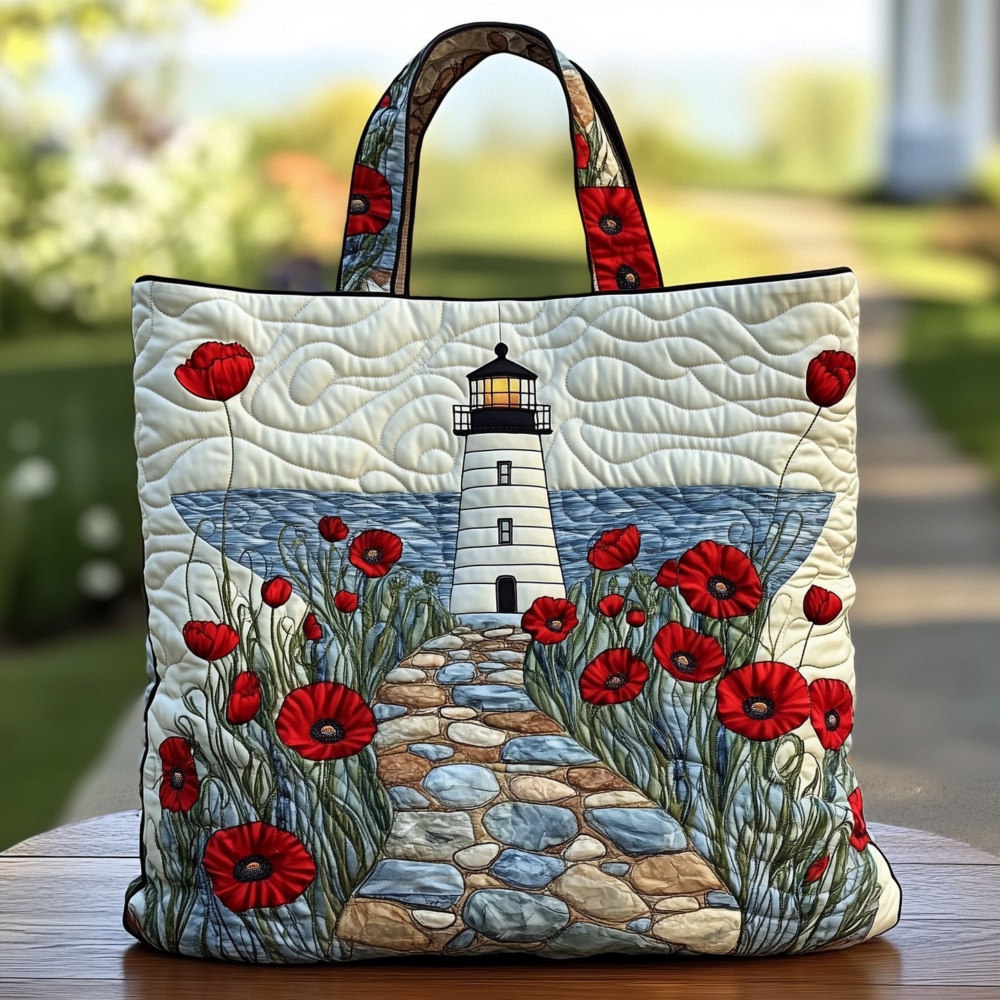 Lighthouse Quilted Tote Bag GFTOTG666