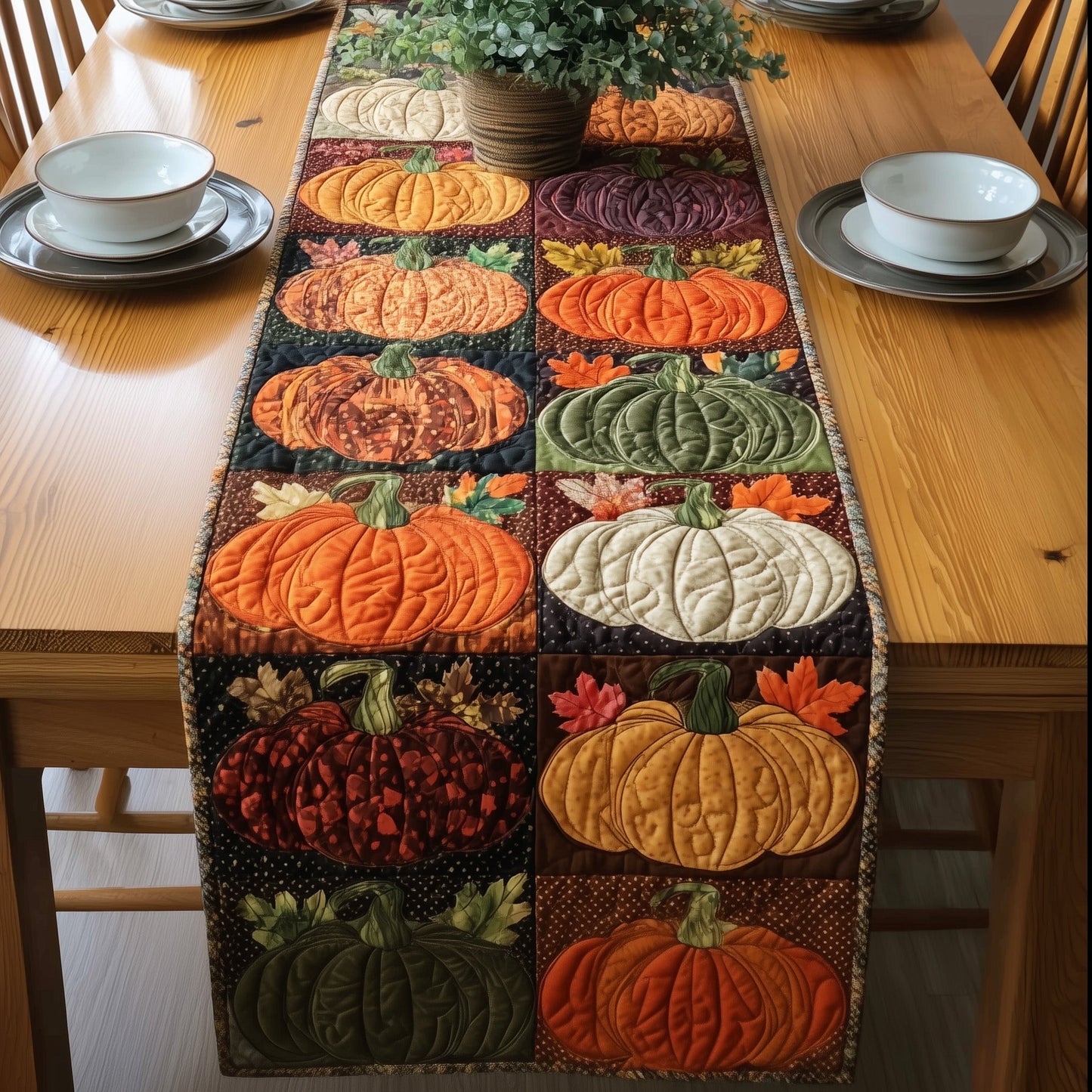 Autumn Harvest Quilted Table Runner GFTOTG70