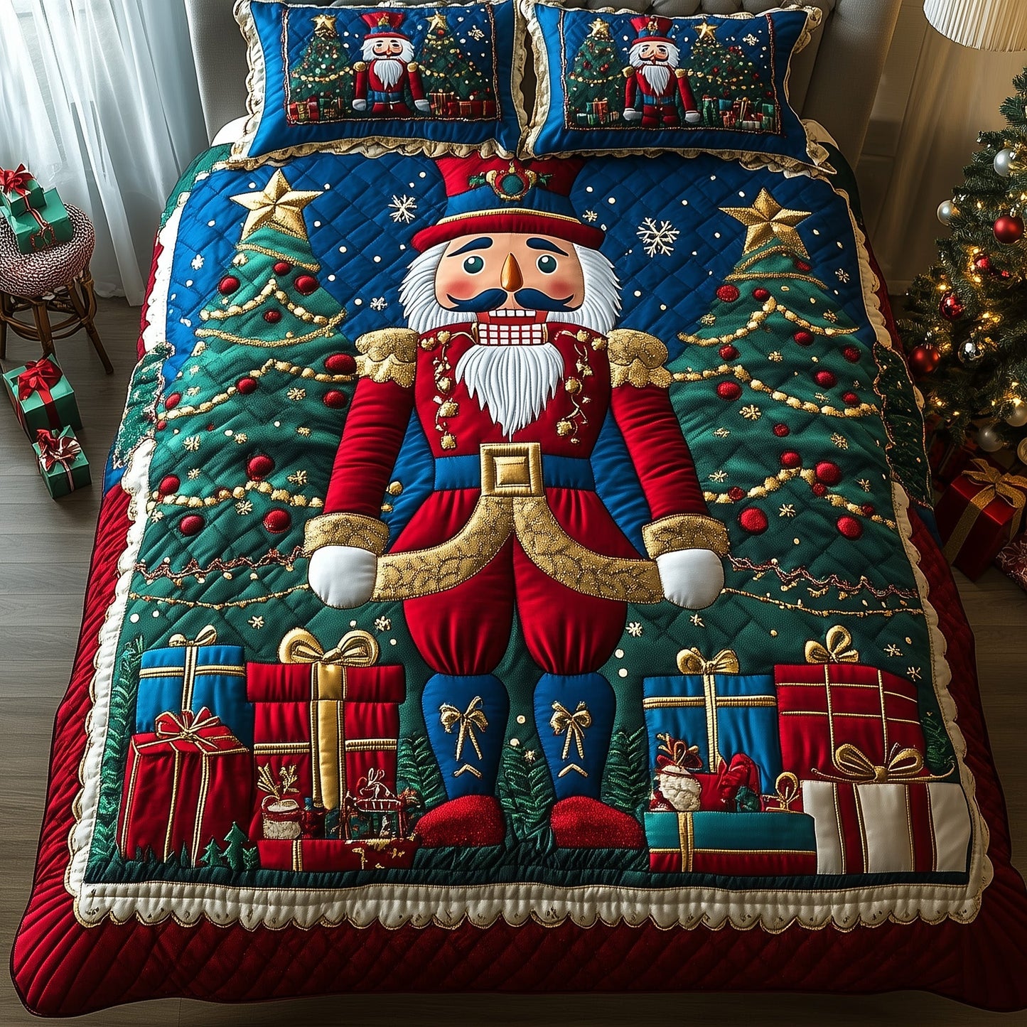 Nutcracker Quilted Duvet Cover Set GFTOTG714