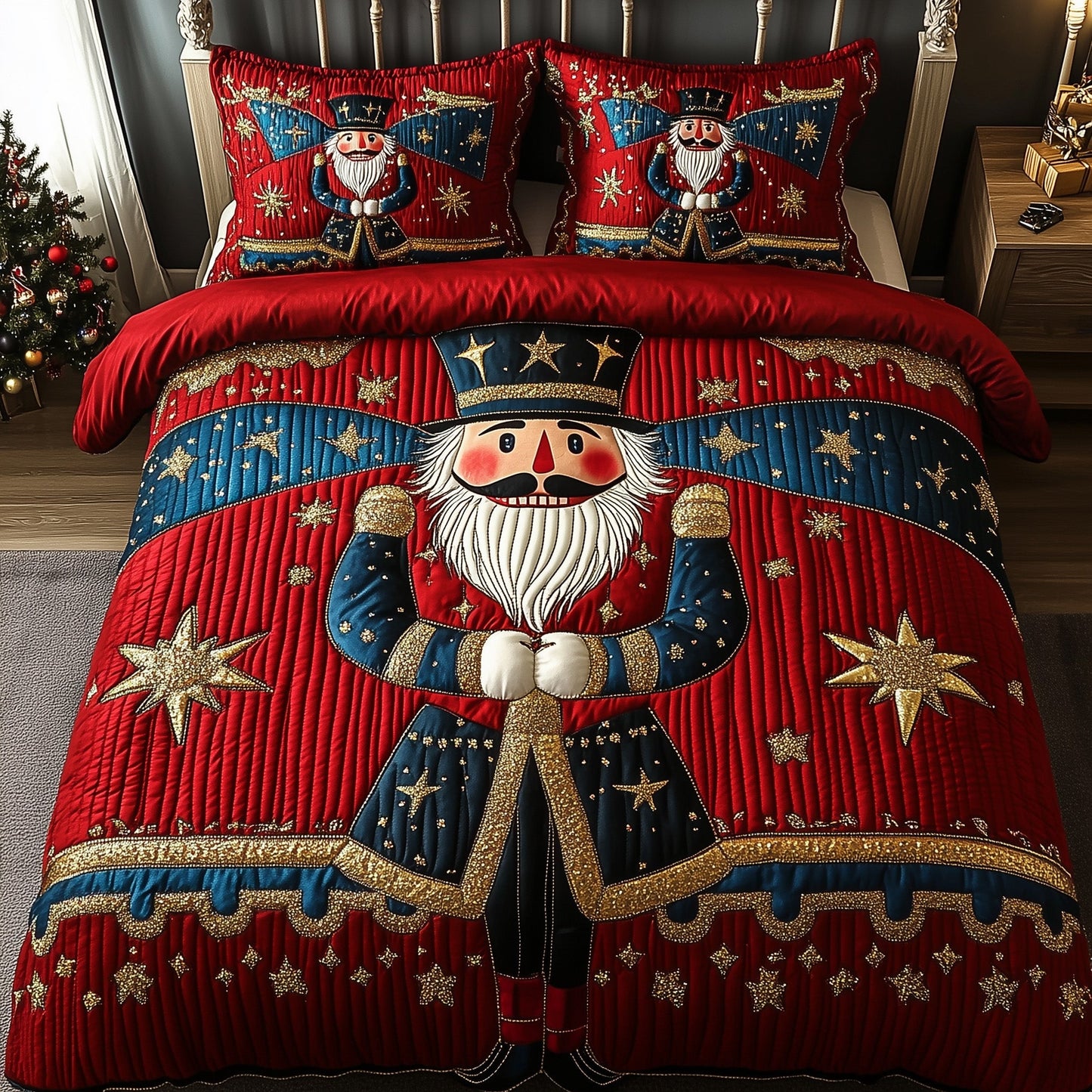 Nutcracker Quilted Duvet Cover Set GFTOTG715