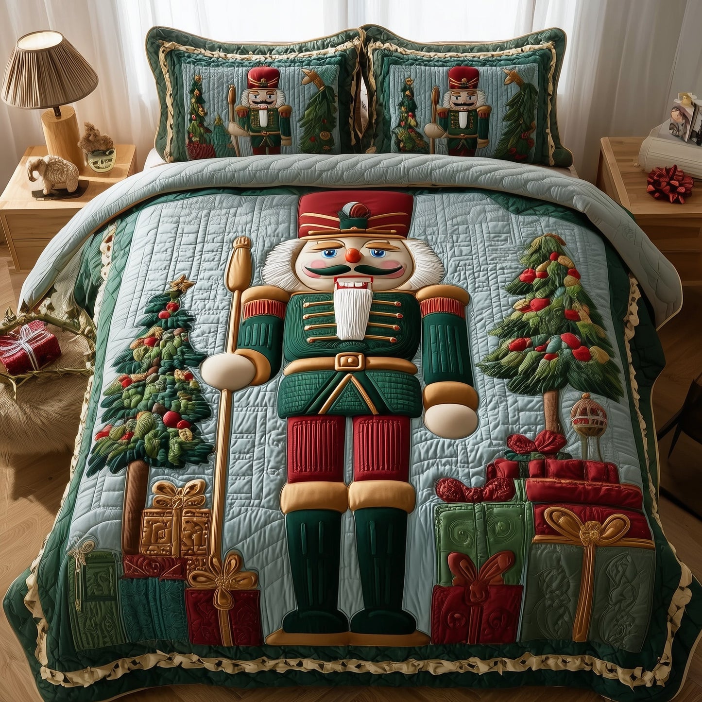 Christmas Guardian Quilted Duvet Cover Set GFTOTG732