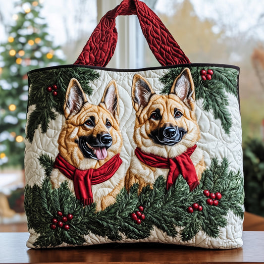 German Shepherd Quilted Tote Bag GFTOTG735