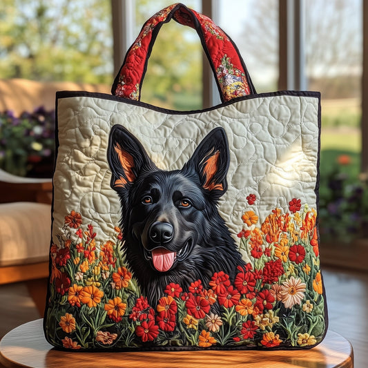 German Shepherd Quilted Tote Bag GFTOTG737