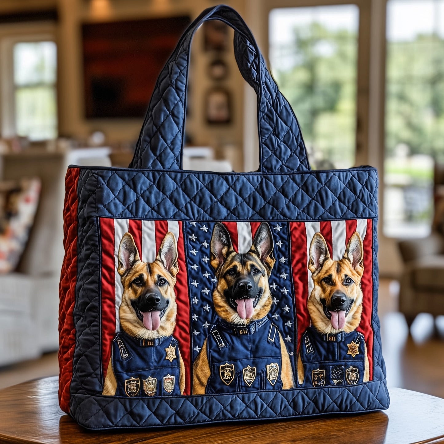 German Shepherd Quilted Tote Bag GFTOTG738