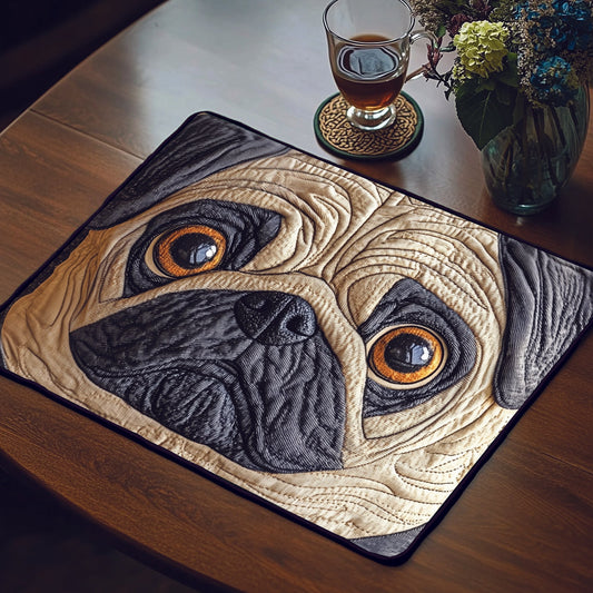 Adorable Pug Quilted Place Mat GFTOTG752